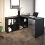 Mesa Com Nichos Auxiliares Nero Preta