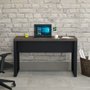 Mesa de Escritório com Pé Metal 120cm Ameixa com Preto