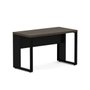 Mesa de Escritório com Pé Metal 120cm Ameixa com Preto