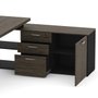 Mesa de Escritório Diretor com Pé Metal Ameixa com Preto