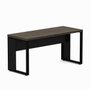 Mesa de Escritório Home Office 150cm Ameixa com Preto