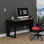 Mesa de Escritório Home Office 150cm Ameixa com Preto
