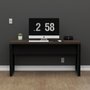 Mesa de Escritório Home Office 150cm Ameixa com Preto