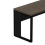 Mesa de Escritório Home Office 150cm Ameixa com Preto