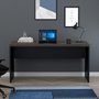 Mesa de Escritório Home Office 150cm Ameixa com Preto