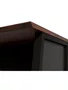 Mesa de Escritório Nogal e Preto – Reta com Pé Cavalete