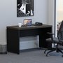 Mesa de Escritório Retangular Start Ameixa com Preto