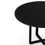 Mesa de Reunião Redonda Pé Metal Preta Express 120cm