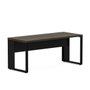 Mesa Escritório com Pé Metal 170cm Ameixa com Preto