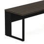 Mesa Escritório com Pé Metal 170cm Ameixa com Preto