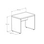 Mesa Escritório Home Office 90cm Ameixa com Preto