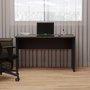Mesa Escritório Reta Express 120cm Ameixa com Preto
