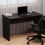 Mesa Escritório Reta Express 120cm Ameixa com Preto