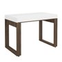 Mesa Escrivaninha Squadra Gaveta Nogal/Branco - Artany