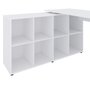 Mesa Nero Com 8 Nichos Auxiliares 140cm Branca