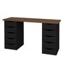Mesa para Computador Due Web Nogal com Preto