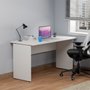 Mesa para Escritório Retangular Branca 135cm Express