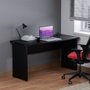 Mesa para Escritório Retangular Preta 135cm Express