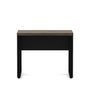 Mesa Retangular com Pé Metal 90cm Ameixa com Preto