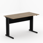 Mesa Retangular com Pé Metálico 120cm Calvi Preto