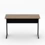 Mesa Retangular com Pé Metálico 120cm Calvi Preto