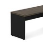 Mesa Retangular com Pé Painel 150cm Ameixa com Preto