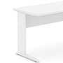 Mesa Retangular Pé Metal 120cm Branca Lexus