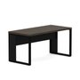 Mesa Retangular Pé Metal 150cm Ameixa com Preto