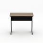 Mesa Retangular Pé Metálico 90cm New City Calvi/Preto
