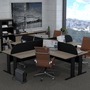 Painel Divisor Linha New City 135cm - Calvi/Preto