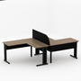 Painel Divisor Linha New City 160cm - Calvi/Preto