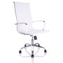 Poltrona Presidente 11P Cromada Courissimo Branca