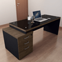 Vidro Temperado Preto para Mesa Diretor